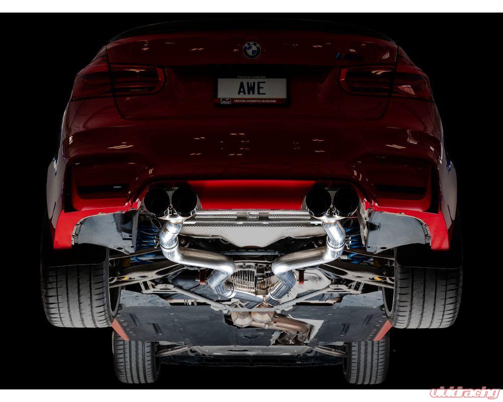 AWE BMW M3 | M4 3.0T 2015-2020 Tuning Track Edition Catback Exhaust System w/ Chrome Silver Tip