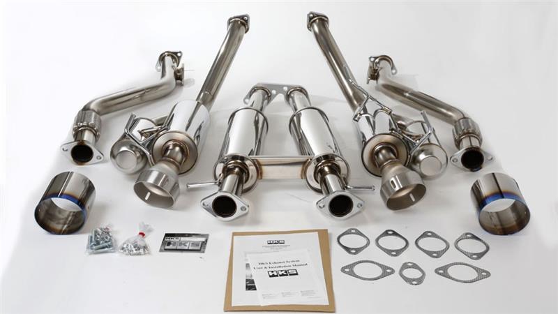 HKS 09-15 Nissan 370z Hi-Power Exhaust Full Dual with Adjustable Titanium Tips