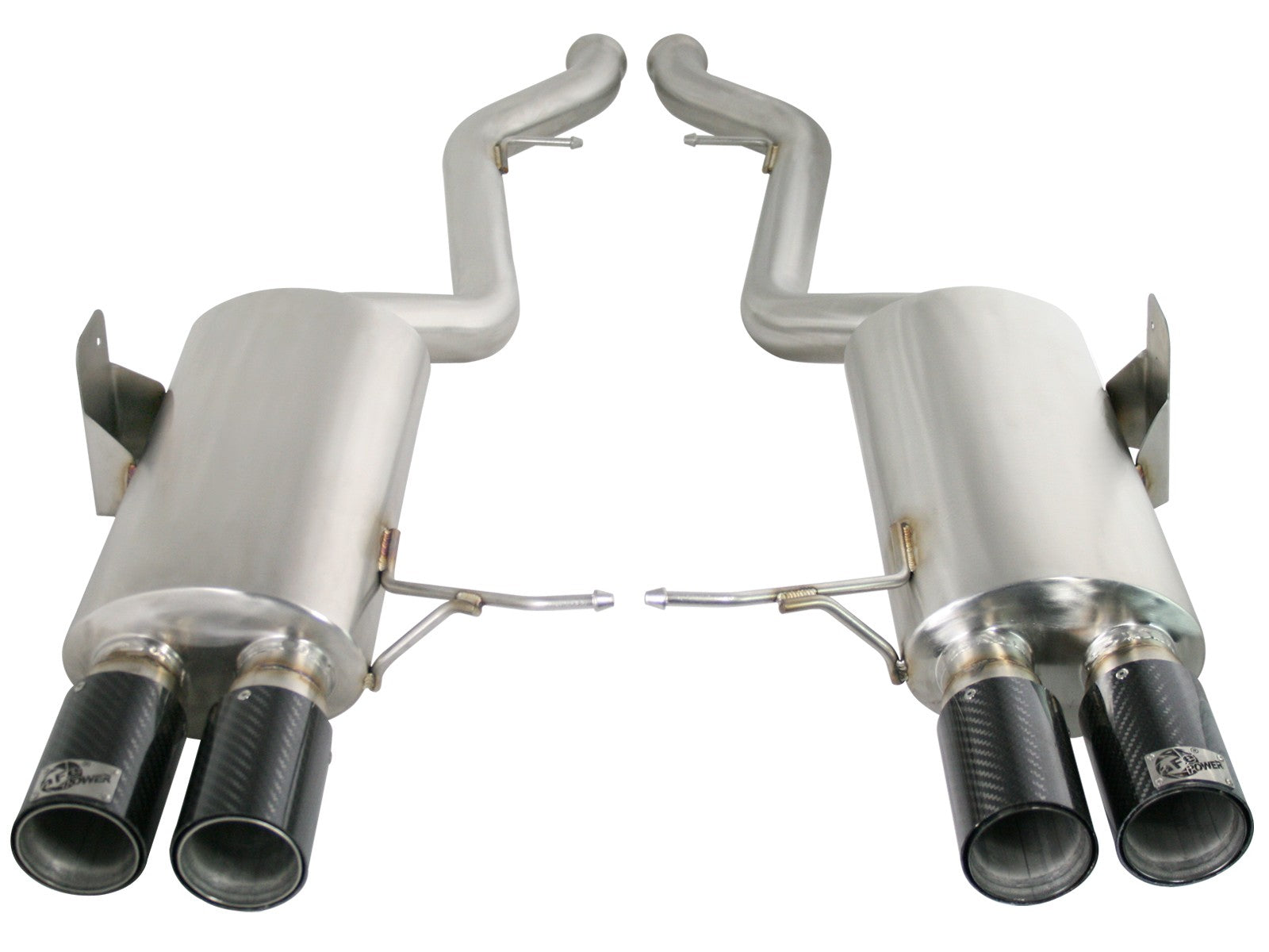 aFe 08-13 BMW M3 (E90) MACH Force-Xp 2-1/2" 304 Stainless Steel Cat-Back Exhaust System w/ Carbon Fiber Tips