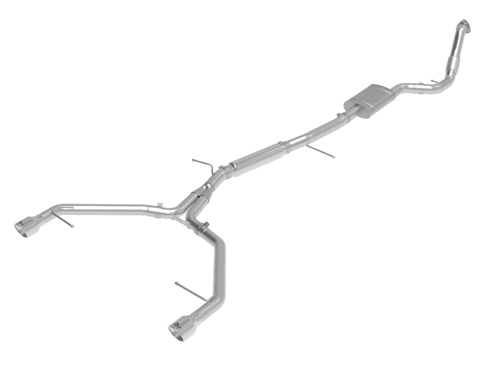 aFe 17-19 Audi A4 MACH Force-Xp 3" to 2-1/2" 304 Stainless Steel Cat-Back Exhaust System w/Polished Tips