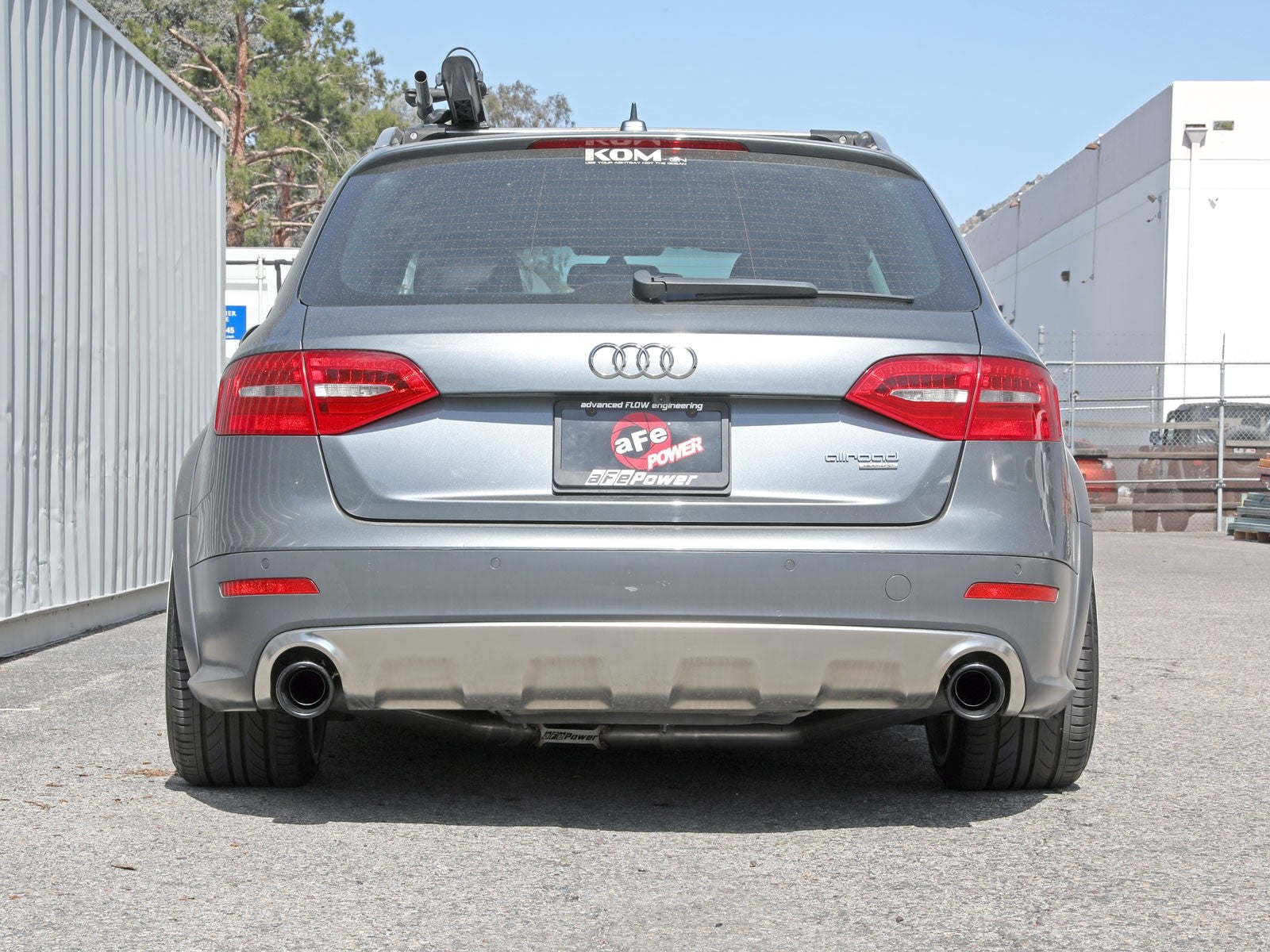 aFe 13-16 Audi A4 MACH Force-Xp 3 IN to 2-1/2 IN 304 Stainless Steel Cat-Back Exhaust System w/ Black Tips