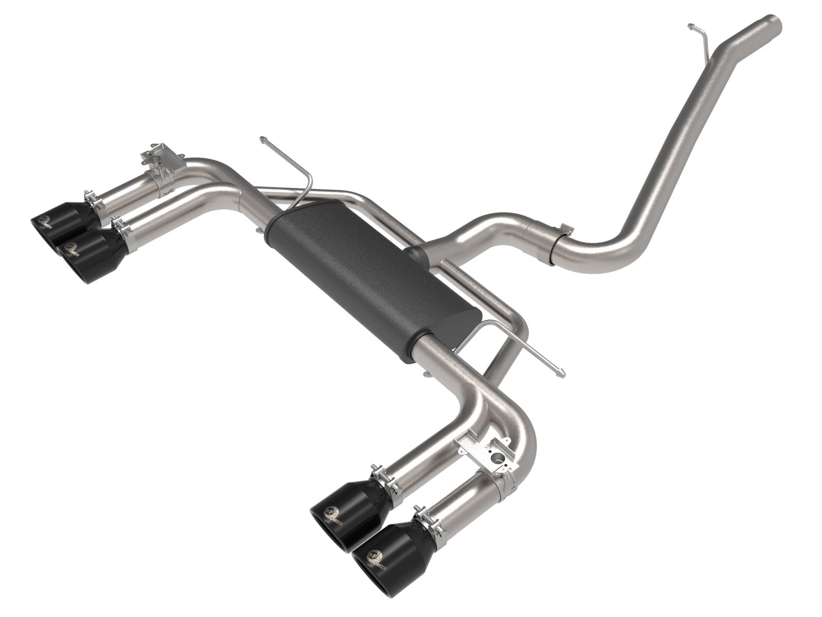 aFe 15-20 Audi S3 MACH Force-Xp 3 IN to 2-1/2 IN 304 Stainless Steel Cat-Back Exhaust System w/ Black Tip