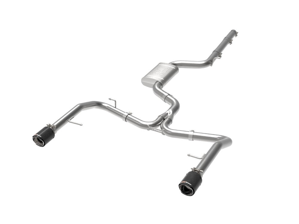 aFe 19-21 Volkswagen Jetta MACH Force-Xp 3" to 2-1/2" 304 Stainless Steel  Cat-Back Exhaust System w/ Carbon Fiber Tips