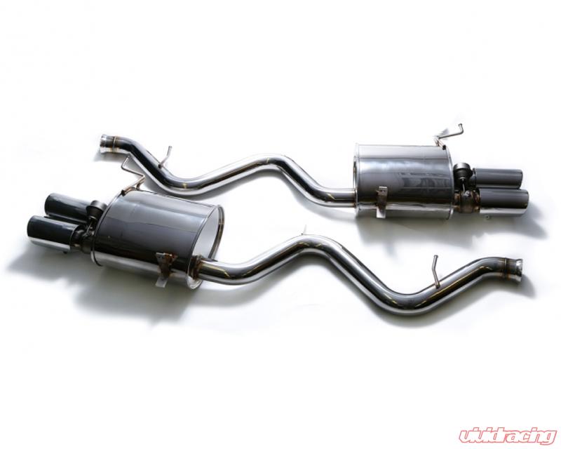 ARMYTRIX Stainless Steel Valvetronic Catback Exhaust System Quad Gold Tips BMW M3 E9x 2008-2013