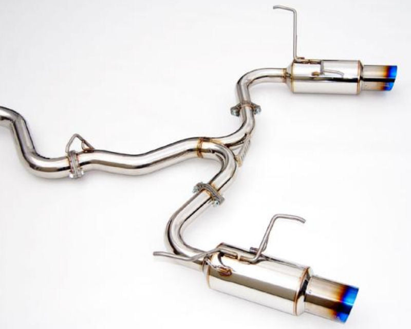 Invidia Dual N1 Catback Exhaust with Burnt Titanium Tips Subaru WRX STI Sedan 2015-2022