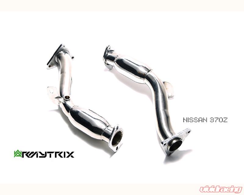 Armytrix 09-20 Nissan 370z Stainless Steel Valvetronic Catback Exhaust System Dual Blue Coated Tips