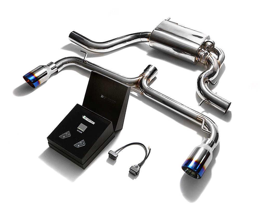 Armytrix Stainless Steel Valvetronic Catback Exhaust System Dual Blue Coated Tips Volkswagen Golf | GTI MK6 2010-2014